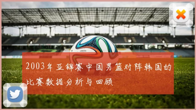 2003年亚锦赛中国男篮对阵韩国的比赛数据分析与回顾